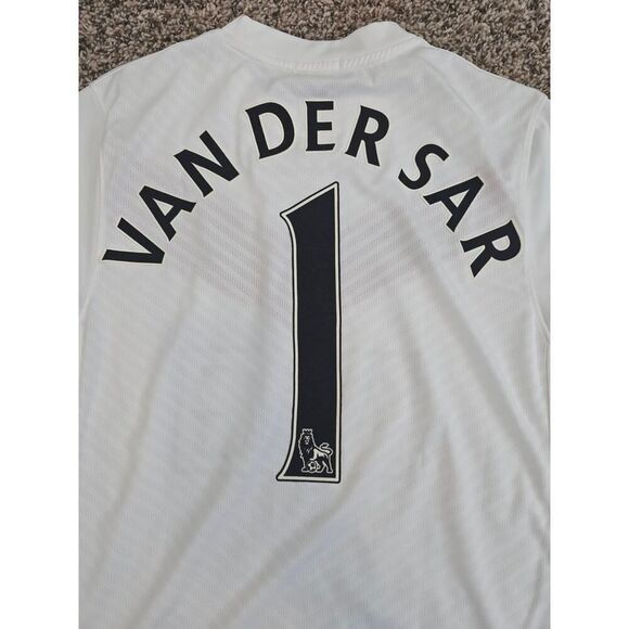 Authentic 09–10 Nike Man United Goalkeeper Jersey Van Der Sar #1 Size S Retro - Picture 4 of 11